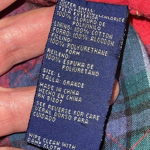 Lillian Lorow Designs Women's Jacket Size L Blue Raincoat Hooded Zip Up Pockets - Picture 9 of 9